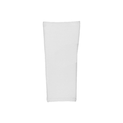 Compression shinguard sleeve white