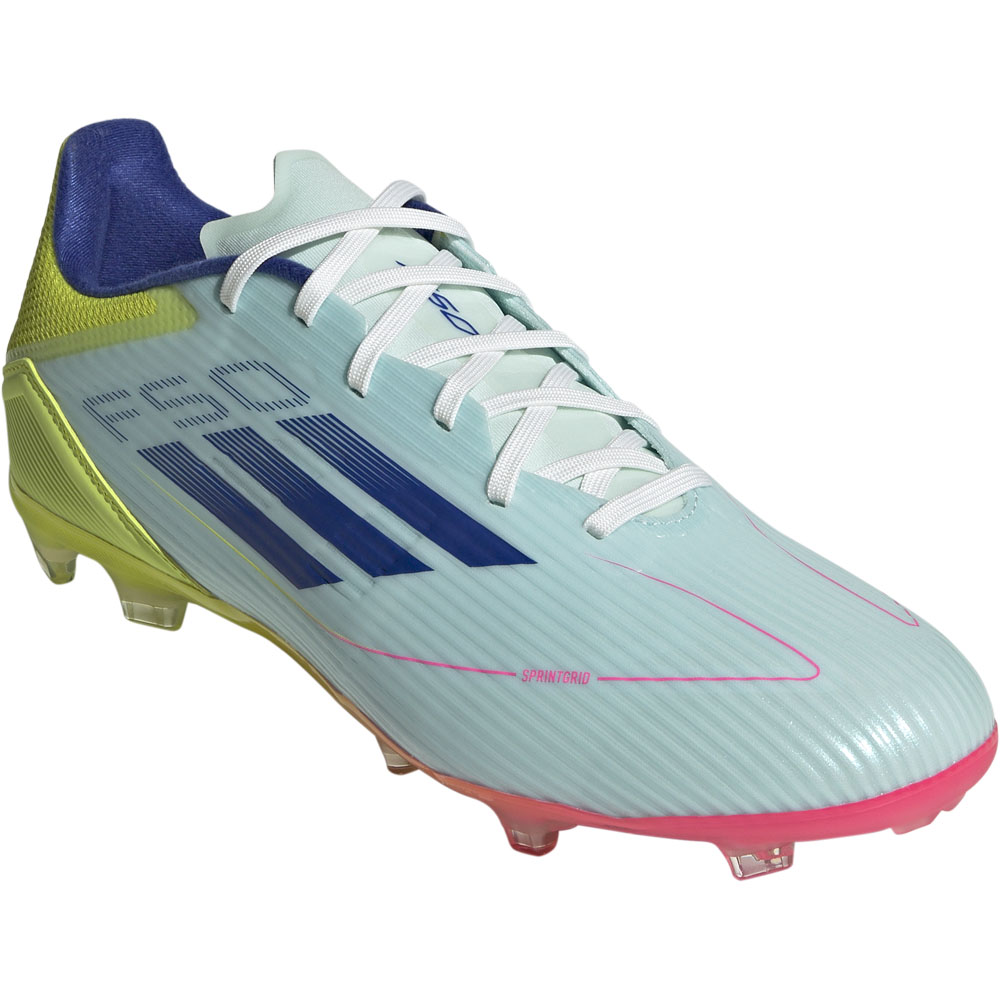 F50 サッカーシューズ ホワイト/ブルー/イエロー f50-league-fg-blue-yellow-