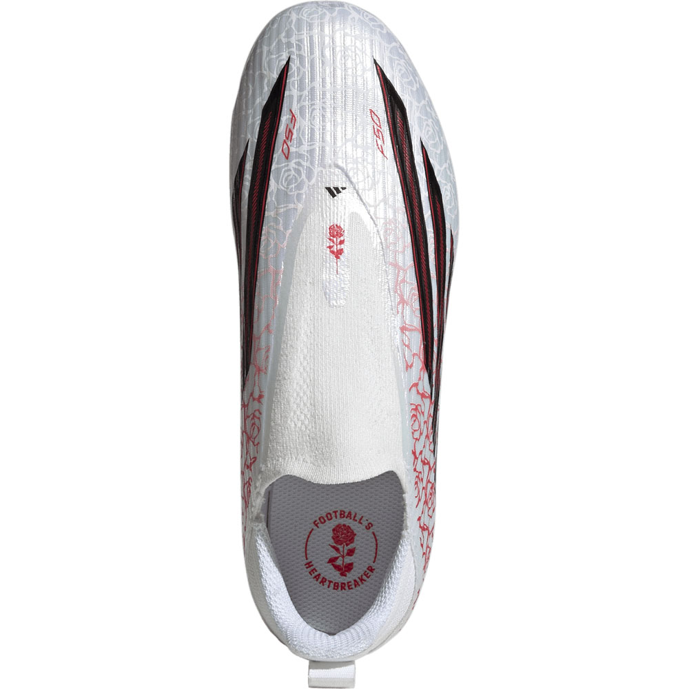 adidas F50 League Lamine Yamal LL FG Jr - white/black/lucid red