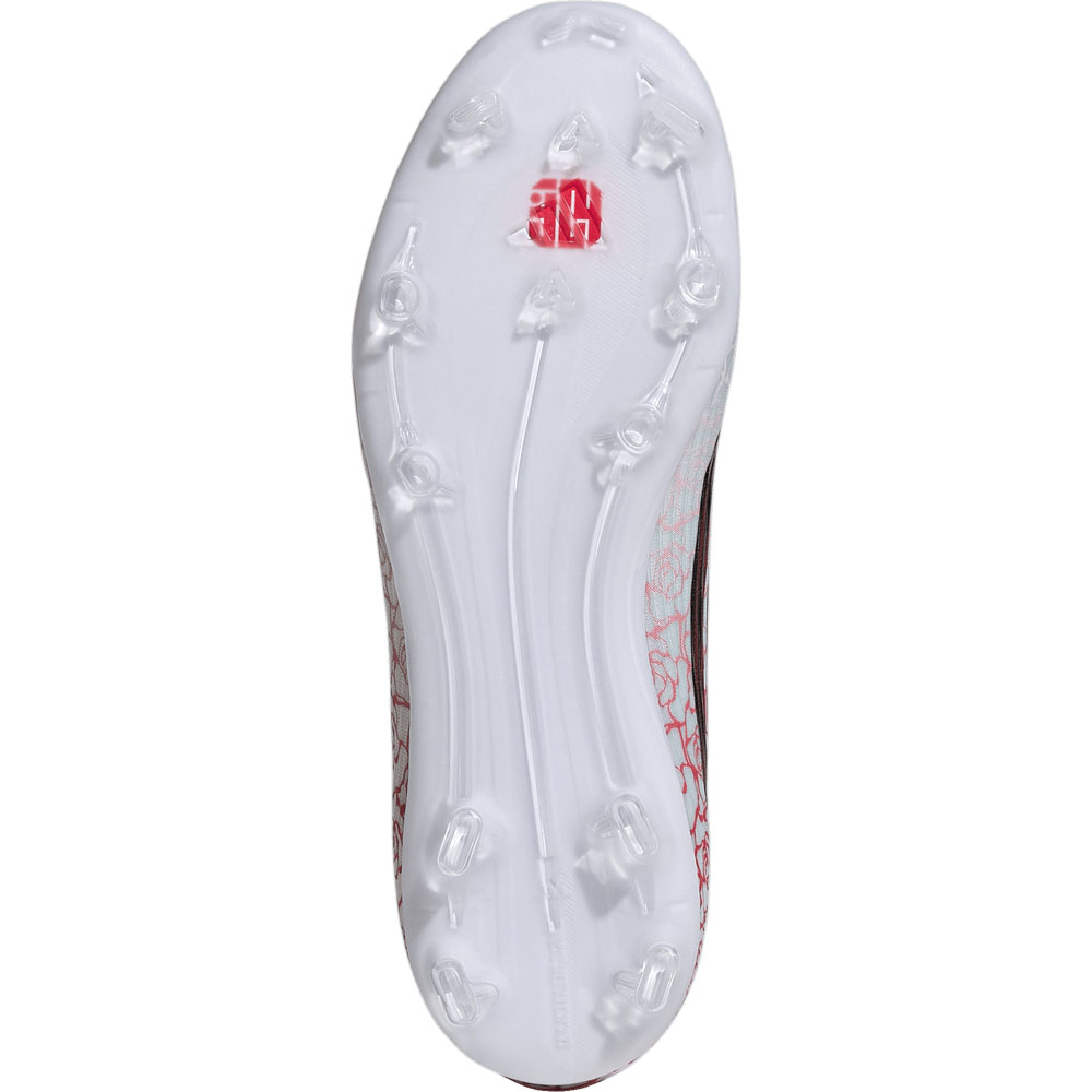adidas F50 League Lamine Yamal LL FG Jr - white/black/lucid red
