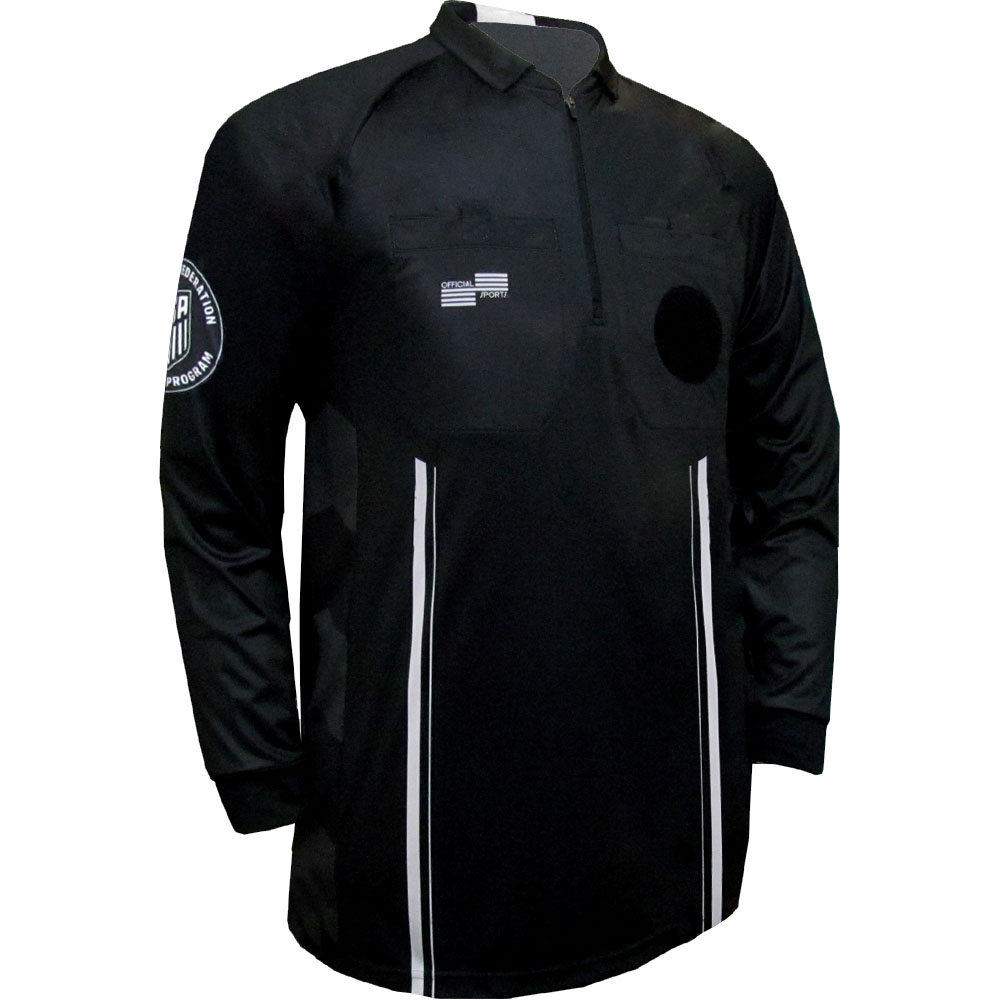 OFFICIAL SPORTS SOCCER REFEREE JERSEY ECONOMY LONG SLEEVE 