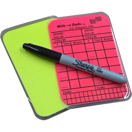 Official Sports International Write-on referee warning cards