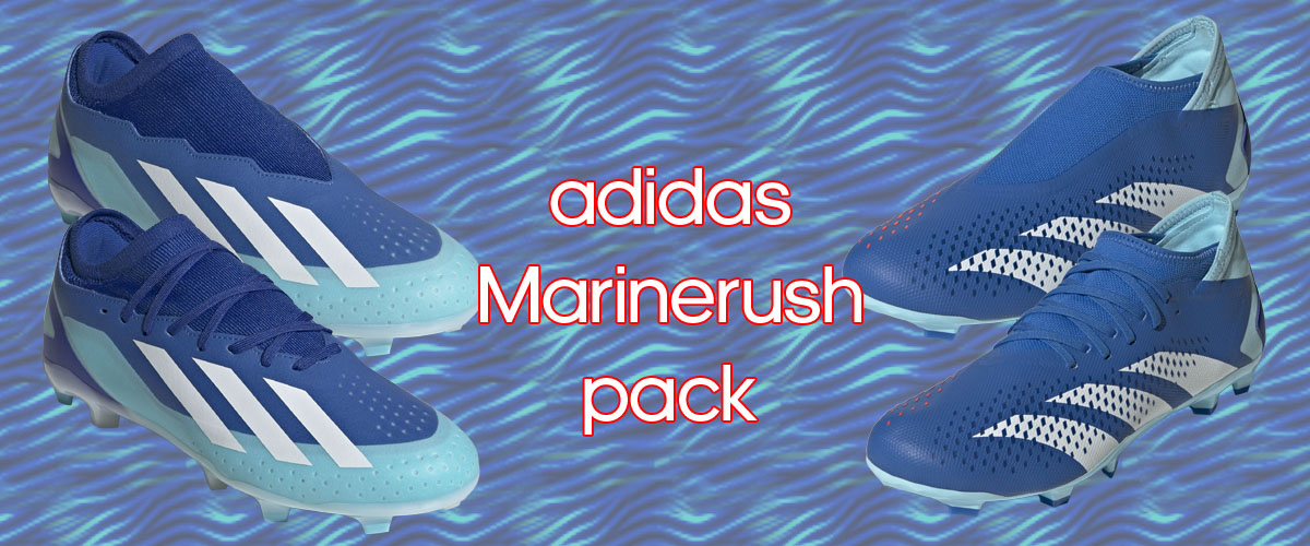 The adidas Marinerush pack of footwear, available at Soccer Center